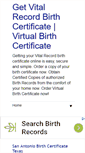 Mobile Screenshot of getbirthcertificateonline.com